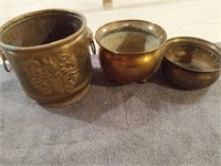 Vintage Brass Buckets