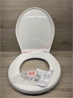 Round plastic toilet seat