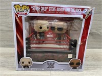 Funko pop stone cold Steve Austin and the rock in