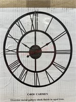 Bulova oversize metal gallery clock