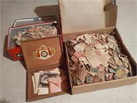 Large stamps and cards lot