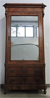 Antique Armoire With Mirrored Door