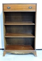 Vintage Mahogany Bookcase With Drawer