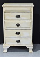 Antique Painted Night Stand With 4 Drawers