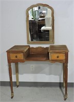 Antique Dressing Table / Vanity & Mirror