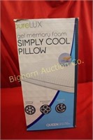 Pure Lux Queen Size Pillows Gel Memory Foam