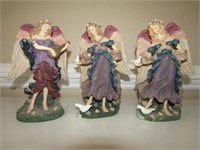 3 Resin Angels 8" T
