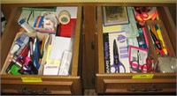 2 Drawers of Misc Office Supplies