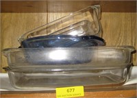 Shelf of Glass Bakeware