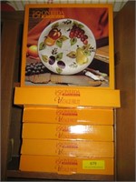 6pcs-Oneida Dinner Plates-Vintage Fruit