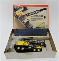 Lionel C & O flat car with construction