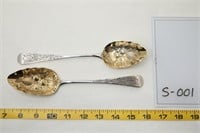 Set of 2 George III Silver and Silver Gilt Spoons