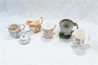 Lot of Ceramic /  Porcelain Mugs & Creamers
