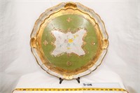 Florentine Style Painted Wooden Tray