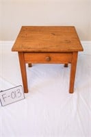 Wood End Table with Drawer 1 knob