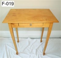 Light Blonde Wooden Side Table