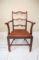 Mahogany Chippendale Ladder Back Armchair