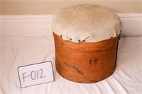 Bentwood Box / Shaker Box with Upholstered Lid