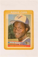 Donruss 1983 Tony Fernandez Rookie Card