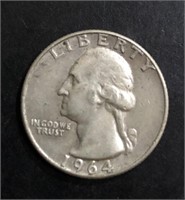 1964-D WASHINGTON SILVER QUARTER