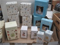 12 piece set of Beatrix Potter figures in boxes