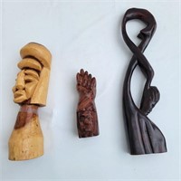 African carved wood