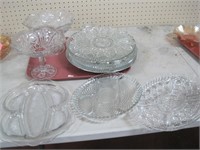 glass serving dishes/platters