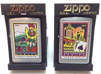 (2) ZIPPO DESTINATION SERIES, FRENCH QUARTER &