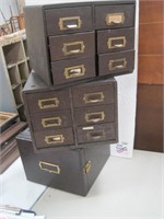 3 photo slide boxes-6 drawers in each