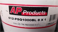 AP Products, SCREWS, #8 1", PAN HD, NEW.