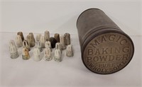 Vintage Ceramic ALS Wire Connectors in Tin