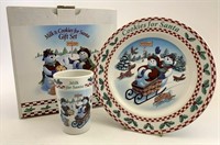 Longaberger Milk and cookies for Santa gift set