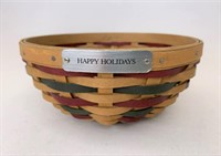 Longaberger employee happy holidays basket