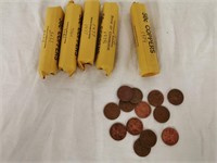 1975-79 Canadian Pennies: 5 Rolls of 50 each