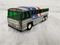 Vintage "Buddy L" Greyhound bus