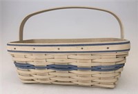 Longaberger White white and blue award basket