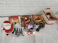 Vintage Christmas Items: Books, Candles, Figures