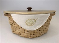 Heartwood serving bowl with liner Protector and