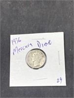 1936 Mercury Dime