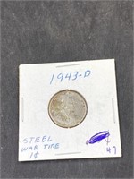 1943 D Steel War Time Penny