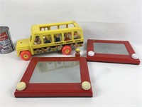 Autobus Little people¸ Fisher-Price & Etch Sketch