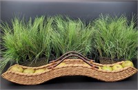 Decor Basket with Apples and (3) Grass Baskets