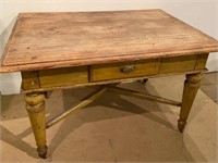 ANTIQUE FRENCH COUNTRY PINE FARM TABLE
