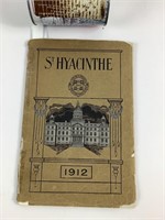 Brochure avec carte "Saint-Hyacinthe", 1912