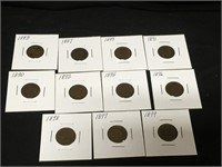 Indian Penny Lot 1883-1899