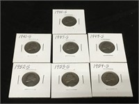 Early Jefferson Nickel S Mint Mark Lot