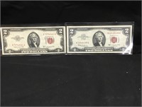 1953B & 1963 Two Dollar Bills