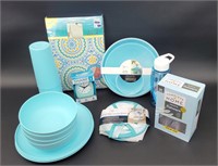 New Plastic Kitchen Set Up - Plates, Bowls, etc..