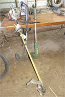 Ryobi Gas Trimmer (As Is) & 2-Elec. Weed Trimmers