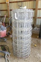 Partial Roll of Galvanized Woven Fence Wire